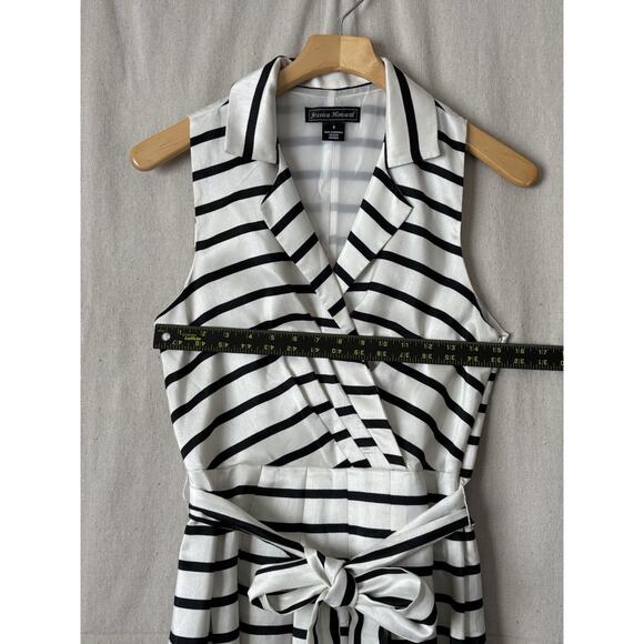 Jessica Howard Womens Event Career Corpcore Striped Sleeveless Midi Dress Size 6 - Picture 2 of 7